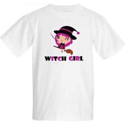 Cute witch girl Halloween - Kids T-..