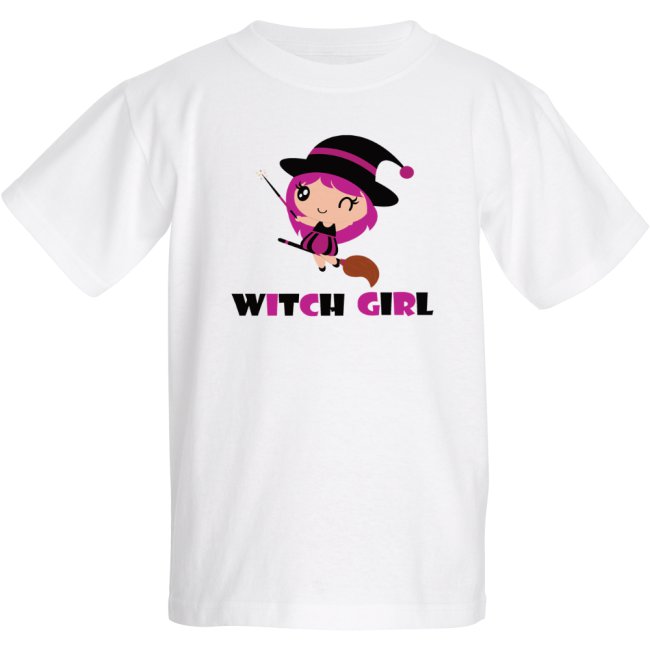 Cute witch girl Halloween - Kids T-shirt