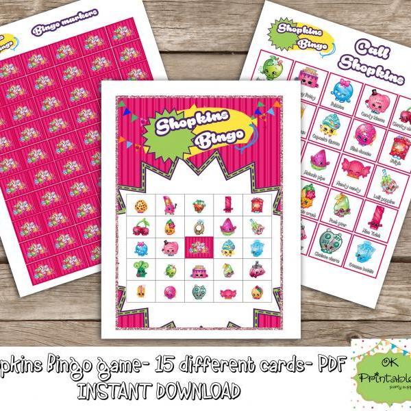 Shopkins bingo clearance